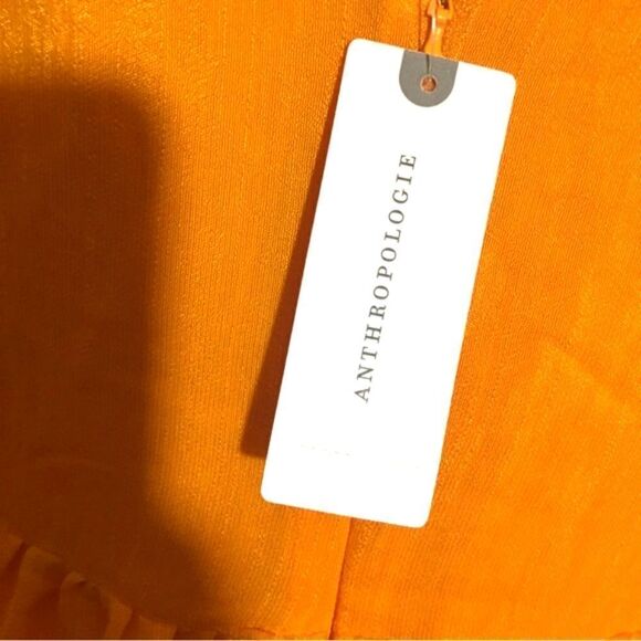 Anthropologie Moulinette Soeurs Yellow Mustard Cold-shoulder Dress Size XS - Picture 9 of 12